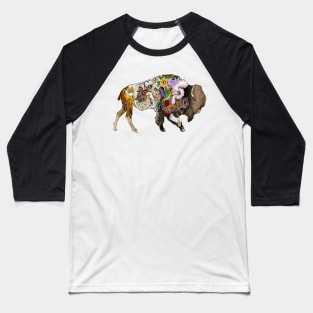 Bison Color Baseball T-Shirt